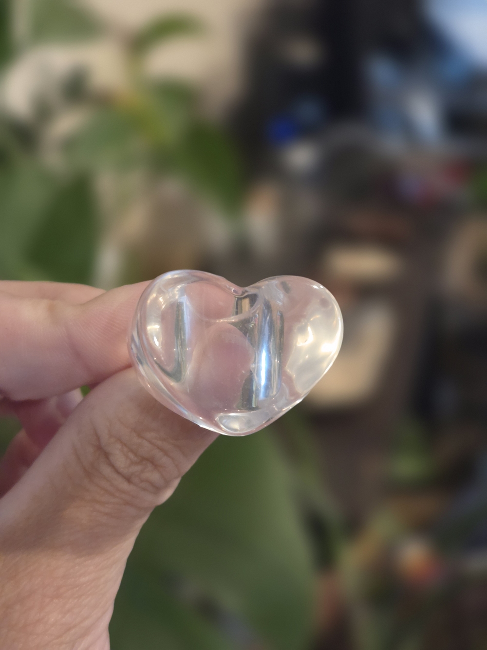 Clear Heart-Shaped Ring